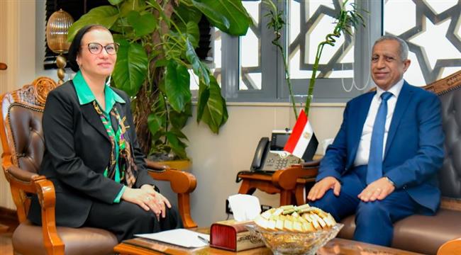 وزير البيئة تلتقى رئيس الأكاديمية العربية للعلوم والتكنولوجيا 