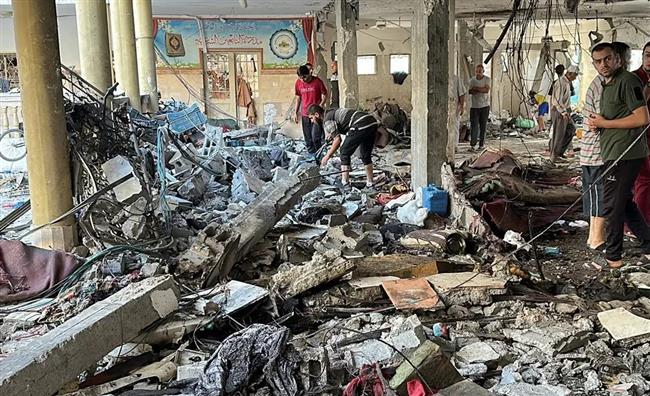 استشهاد 8 فلسطينيين في قصف إسرائيلي على مدرسة للنازحين غرب غزة