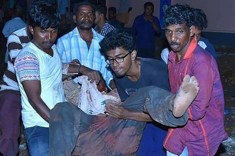 إصابة أكثر من 150 شخصًا إثر اندلاع حريق بأحد المعابد جنوبي الهند