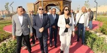 وزيرة التنمية المحلية ومحافظ القاهرة يفتتحان حديقة الفيروز بالمقطم