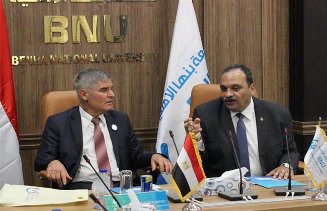 تامر سمير يستقبل رئيس جامعة فارنا للإدارة بـ بلغاريا