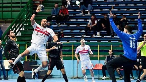 رجال يد الزمالك يفوز على الطيران في دوري المرتبط
