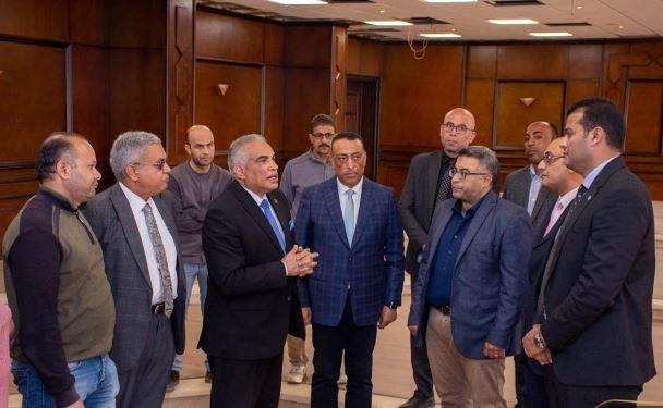 القائم بأعمال رئيس جامعة طنطا يتفقد مشروعات الإنشاءات الجديدة بـ مجمع سبرباي