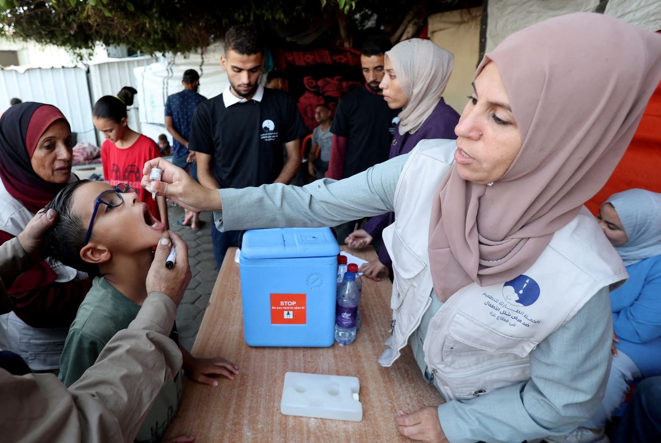 الأمم المتحدة: المرحلة النهائية من حملة لقاح شلل الأطفال تصل إلى شمال غزة المدمر