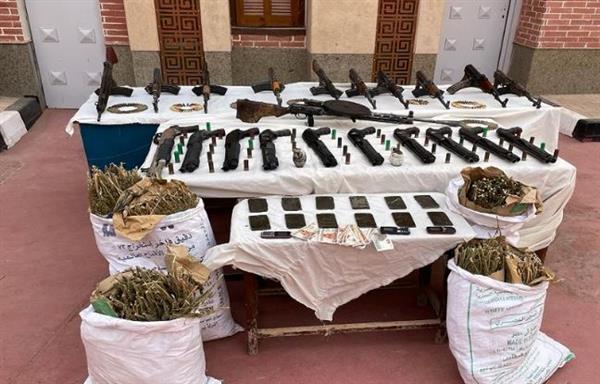دمياط.. ضبط أسلحة نارية وأكثر من 26 كيلو مواد مخدرة