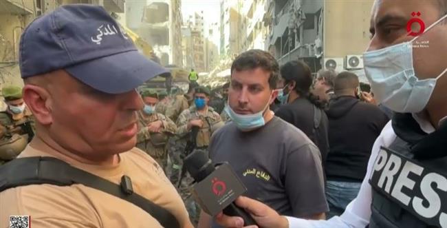رئيس الدفاع المدني في الباشورة: الغارة على البسطة عبارة عن 3 ضربات لطيران الاحتلال