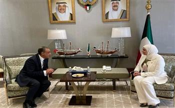   وزير الخارجية يلتقي وزيرة المالية الكويتية