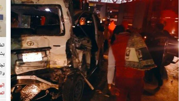 مصرع شخصين وإصابة 7 آخرين في حادث تصادم ميكروباص بصحراوي الإسكندرية