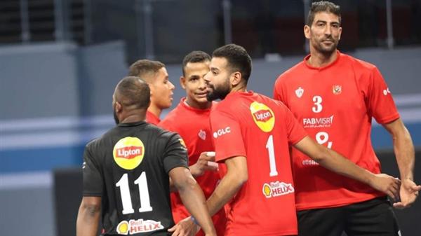 رجال طائرة الأهلي يفوز على إيسترن كومباني في الدوري
