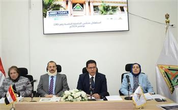   مجلس جامعة بنها يوافق على اعتماد دليل الهوية البصرية للجامعة