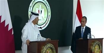   وزير الخارجية: توافقنا مع قطر على ضرورة النفاذ الكامل للمساعدات إلى قطاع غزة