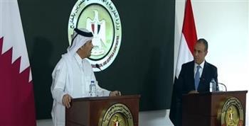 وزير الخارجية: توافقنا مع قطر على ضرورة النفاذ الكامل للمساعدات إلى قطاع غزة
