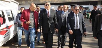 محافظ الجيزة يتفقد التجهيزات النهائية لافتتاح سوق اليوم الواحد