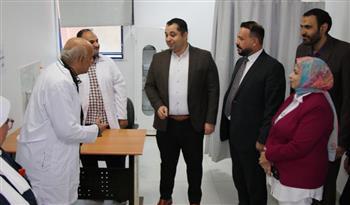 افتتاح العيادة المسائية للتأمين الصحي داخل مقر مستشفى بني سويف التخصصي