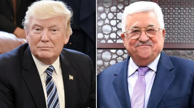 الرئيس الفلسطيني يؤكد استعداده للعمل مع " ترامب " لتحقيق السلام العادل والشامل