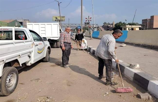 حملة لرفع كفاءة منظومة النظافة بـ طريق مصر إسكندرية الزراعي