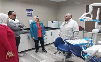   نائب رئيس جامعة بنها تتفقد الإدارة الطبية وعيادات الأسنان  
