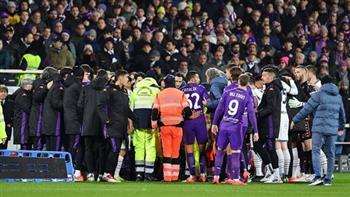   تأجيل مباراة فيورنتينا و إنتر ميلان في الدوري الإيطالي بسبب سقوط اللاعب "بوفي"