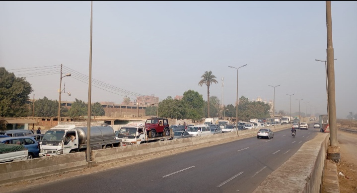 حادث تصادم بقليوب يعطل حركة المرور بطريق مصر اسكندرية الزراعي