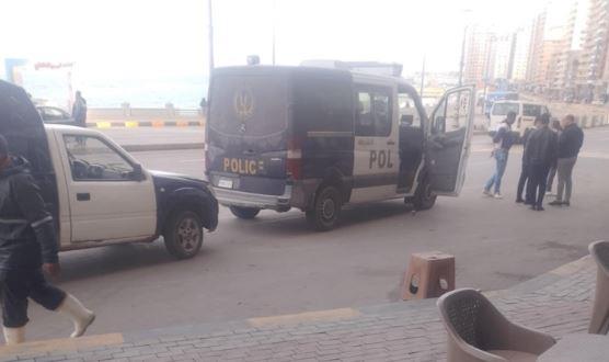 إصابة شاب فى حادث على كورنيش الإسكندرية 