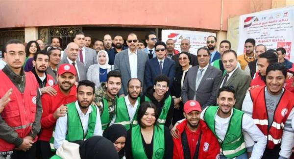 جامعة عين شمس تنظم قافلة تنموية شاملة بـ سوهاج