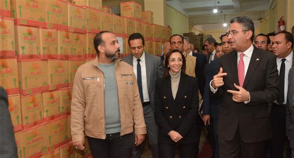 وزير التموين ومحافظ البحيرة يتفقدان مخازن الشركة العامة لتجارة الجملة بدمنهور