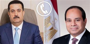   الرئيس السيسي يبحث هاتفيا مع رئيس وزراء العراق تطورات الأوضاع في المنطقة
