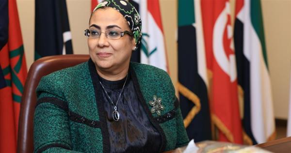 المستشارة أمل عمار تشارك في افتتاح قاعة الدكتورة فرخندة حسن بمقر منظمة المرأة العربية
