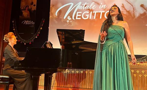 السوبرانو أميرة سليم تبهر الجمهور الإيطالي في حفل الكريسماس