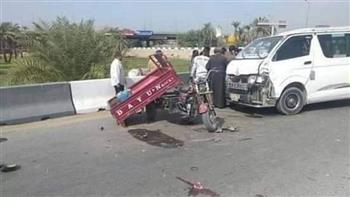   مصرع مزارع وزوجته في حادث تصادم سيارة ميكروباص في المنيا