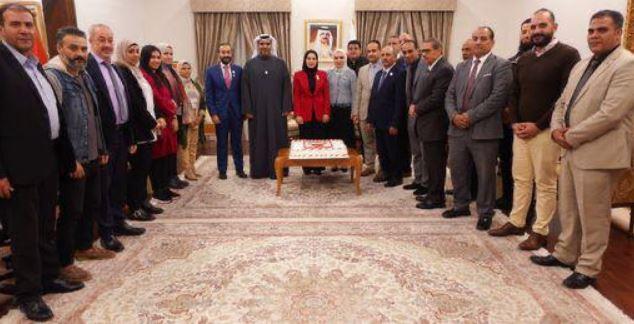 السفيرة فوزية تقيم حفل استقبال لدبلوماسيي السفارة البحرينية