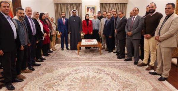السفيرة فوزية تقيم حفل استقبال لدبلوماسيي السفارة البحرينية