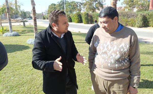 جهاز الشروق يتوسع فى زيادة المسطحات الخضراء بحى النادى
