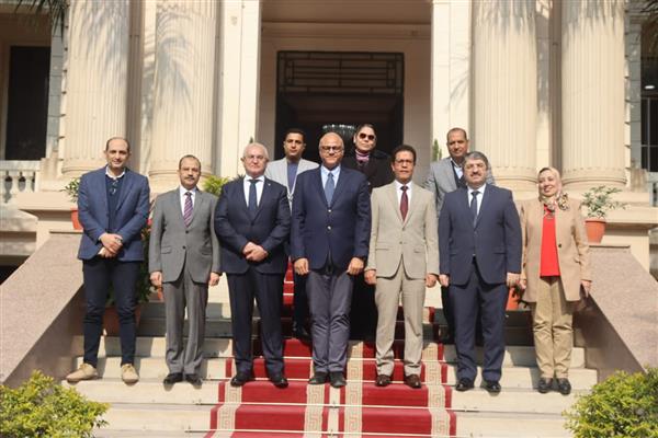 رئيس جامعة بنها ومحافظ القليوبية يستقبلان سفير دولة أذربيجان بالقاهرة