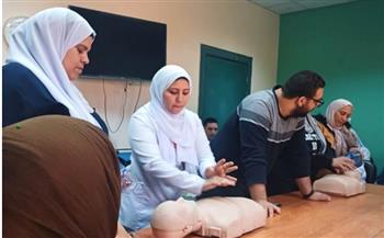   تأمين القليوبية ينظم  دورات تدريبية مكثفة على الإنعاش القلبي الرئوي