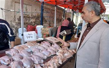   وكيل تموين الاسكندرية في جولة بـ سوق اليوم الواحد بالمندرة