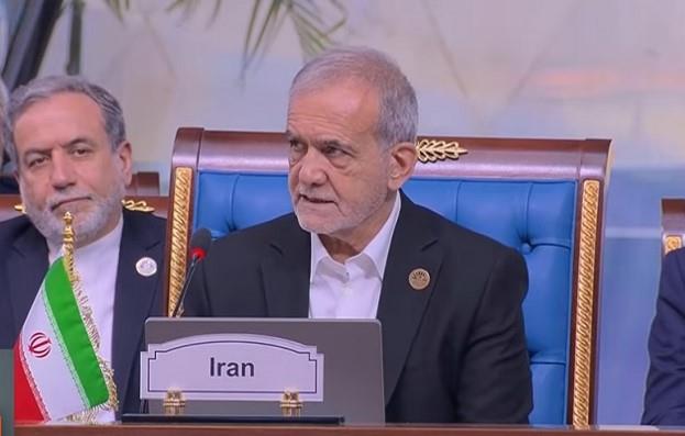 الرئيس الإيراني: العدوان الإسرائيلي نهب الحقوق الأساسية للشعب الفلسطيني