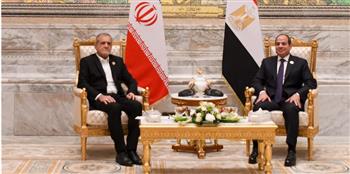   الرئيس السيسي يبحث مع نظيره الإيراني نزع فتيل التوتر الإقليمي وتفادي التصعيد