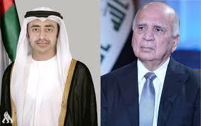 وزيرا الخارجية العراقي والإماراتي يبحثان تطورات الأوضاع في سوريا
