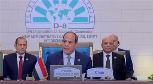 نشاط الرئيس السيسي في قمة الدول الثماني للتعاون الاقتصادي