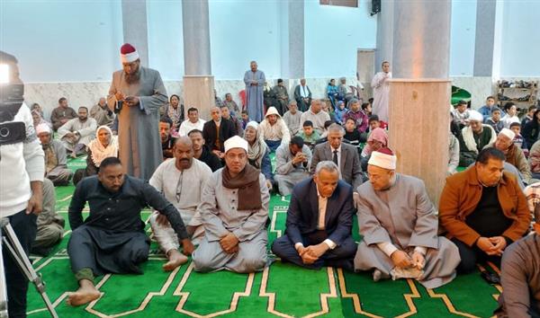 بحضور وكيل الوزارة افتتاح مسجد الرحمة قرية الحماوي مركز بني سويف