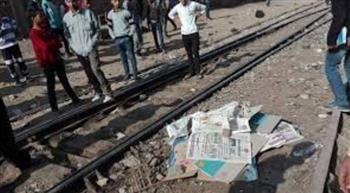   مصرع عامل دليفري صدمه قطار بالشرقية
