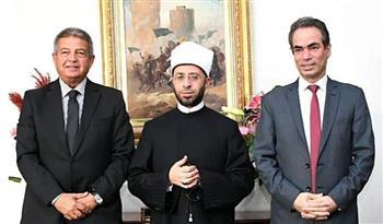رئيس الأعلى للإعلام يستقبل وزير الأوقاف بحضور رئيس الوطنية للإعلام