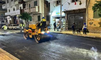   الانتهاء من رصف وإعادة الشيء لأصله في 45 شارع بحي وسط الإسكندرية