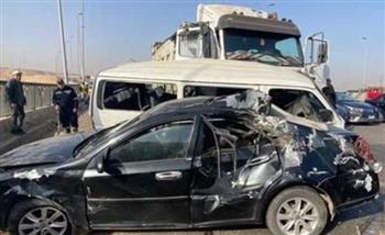   إصابة 3 اشخاص إثر حادث تصادم سيارتين فى الصف
