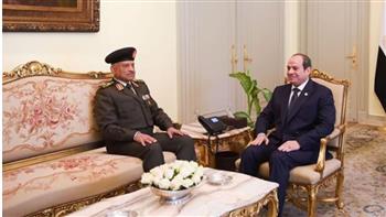   الرئيس السيسي يستقبل وزير الدفاع 