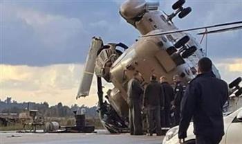 جيش الاحتلال: انقلاب مروحية وهي متوقفة بفعل الرياح الشديدة