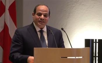   الرئيس السيسي : العلاقات مع الدنمارك قوية وعميقة وشهدت تطورًا ملحوظًا في مختلف المجالات