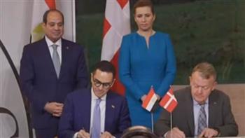   الرئيس السيسي ورئيسة وزراء الدنمارك يشهدان توقيع مذكرات تفاهم لتعزيز التعاون بين البلدين