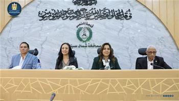 وزيرة التنمية المحلية تلتقي القيادات التنفيذية والشعبية وعددًا من النواب بشمال سيناء